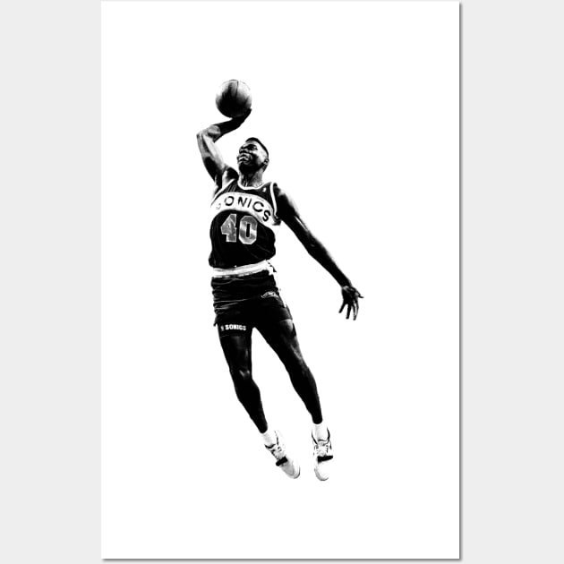 Shawn Kemp Wall Art by Zluenhurf